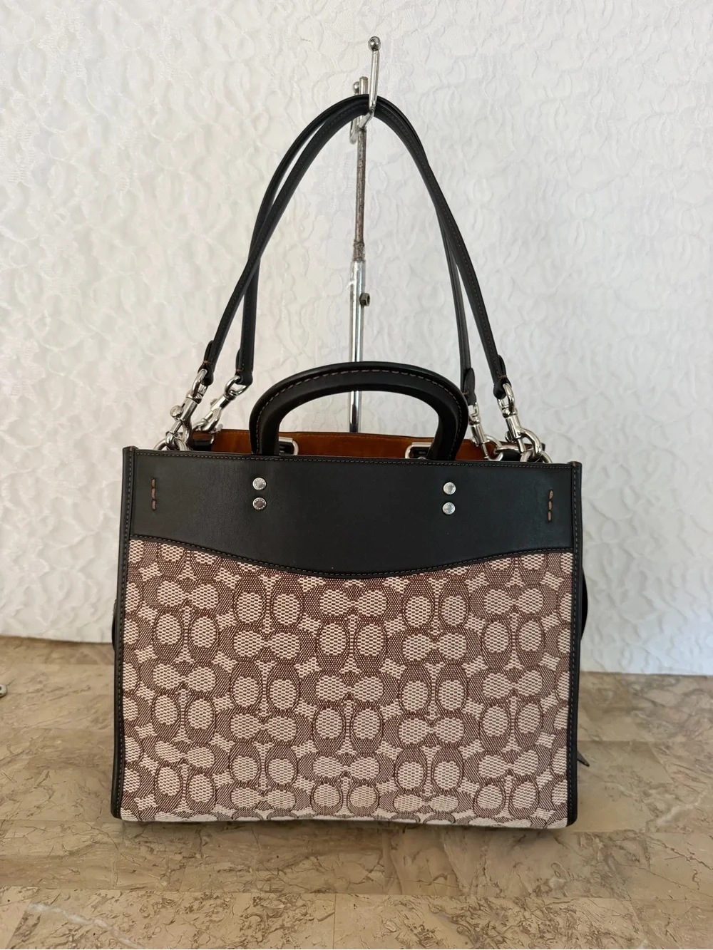 Coach Rogue in signature textured jacquard CF592 - Picture 3 of 16